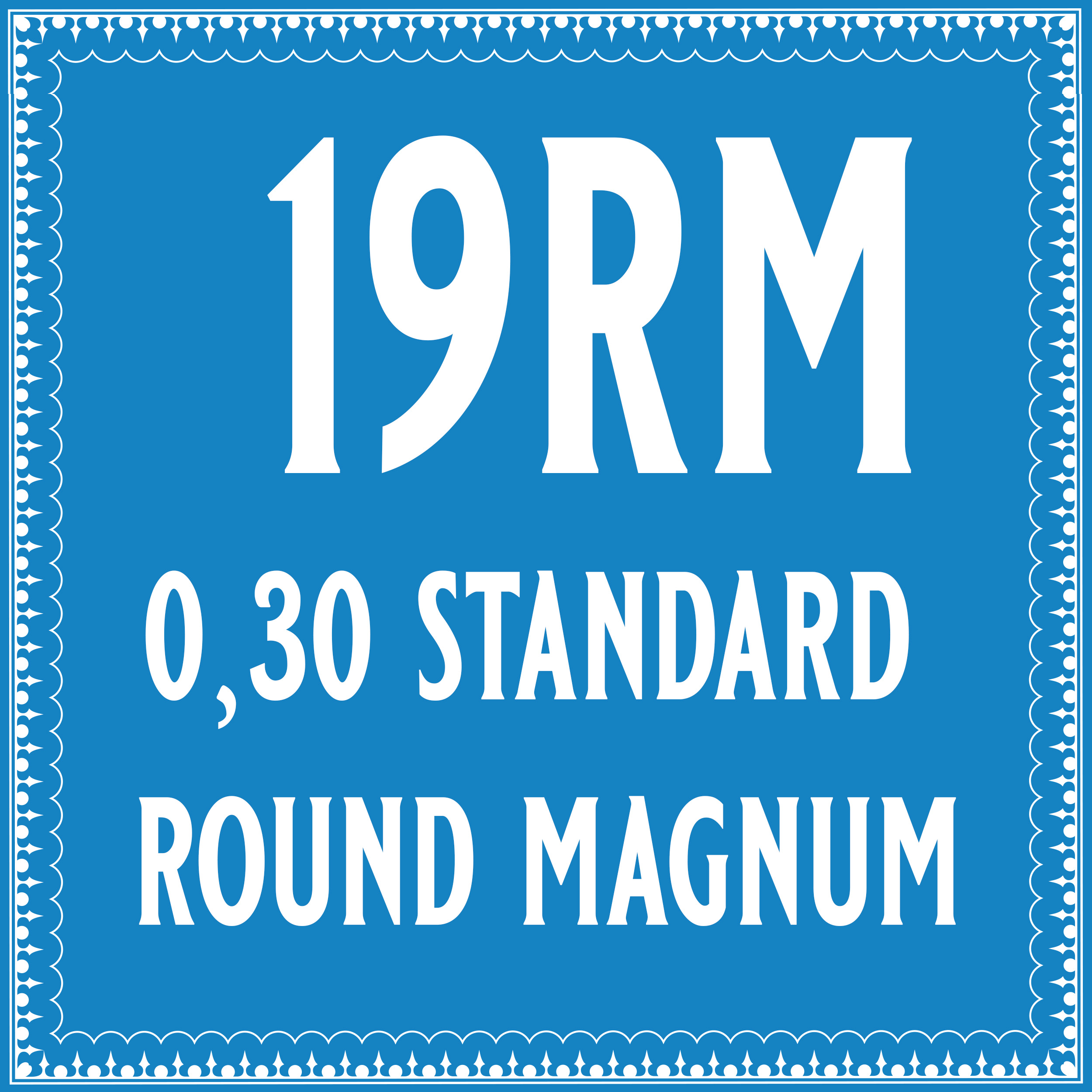 30/19 Bugpin Round Magnum Cartridge