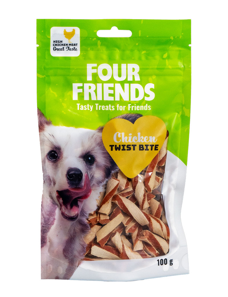 FourFriends Chicken Twist Bite 100 Gram