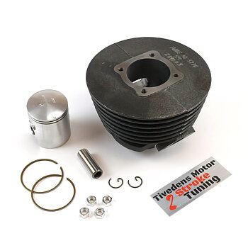 Cylinder kit Sachs 41mm S4, Ported and machined by Tiveden engine, 9 hp