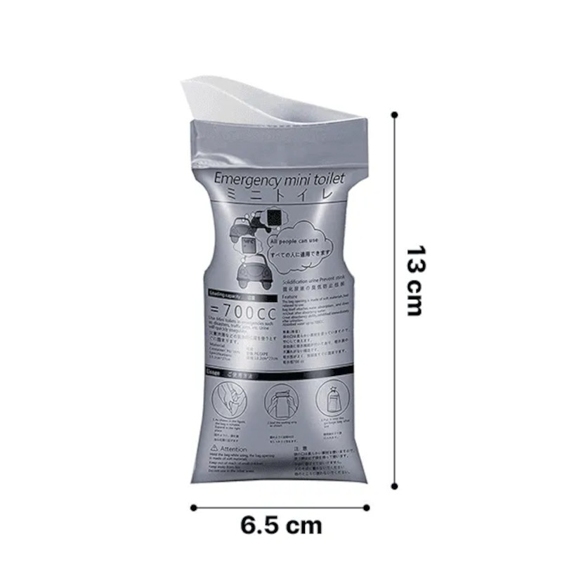 Minitoalett - nödtoalett - 4-pack - 3