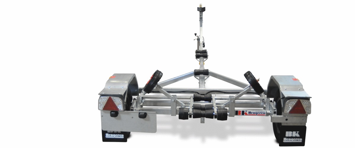 18-fots  - 750 kg = Båttrailer BK P0718T obromsad - 3