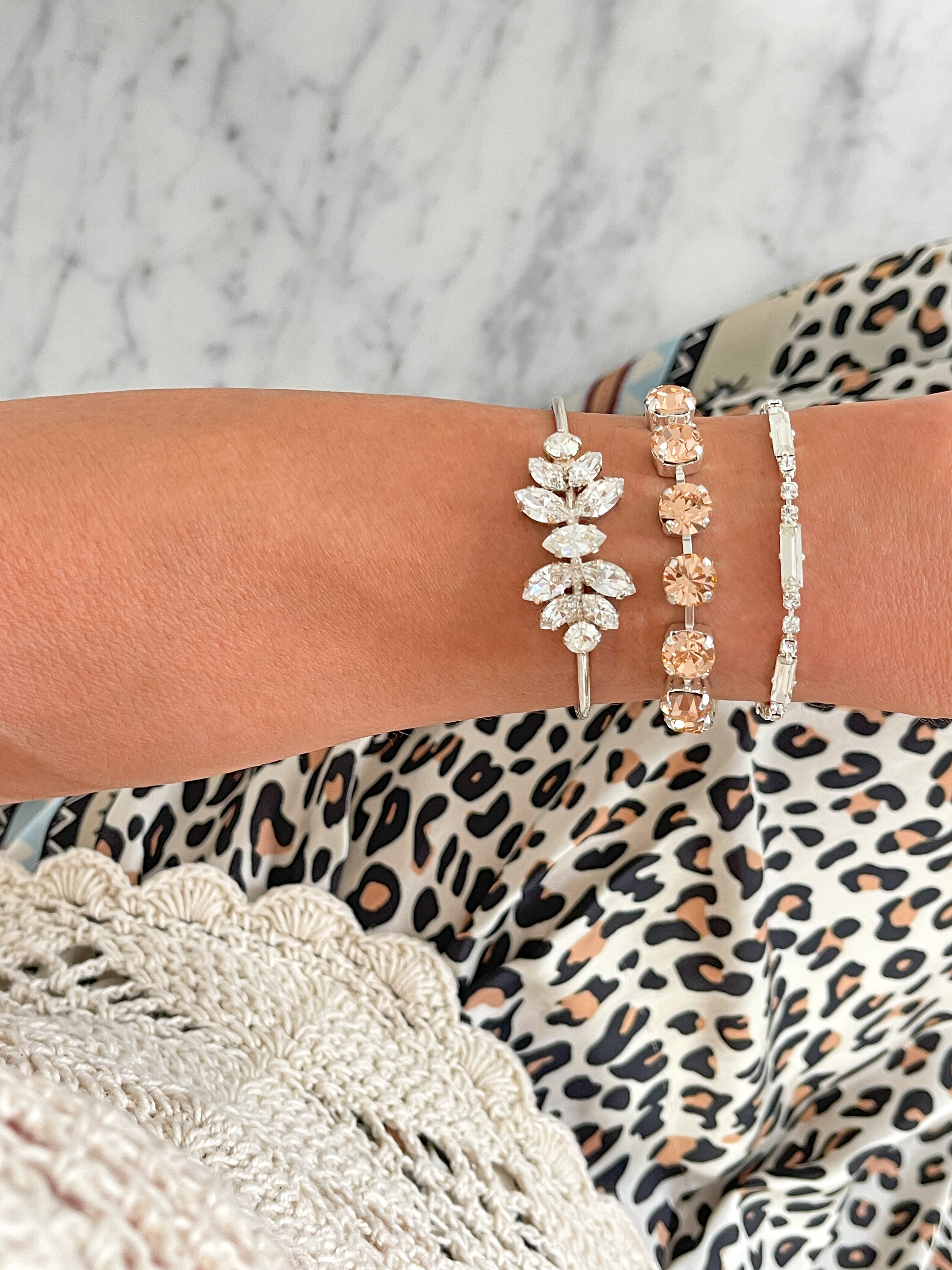 Bracelet Maya Light Peach Silver - 2