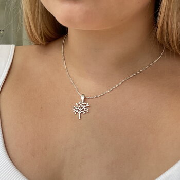 IAMLUND Livets träd halsband silver