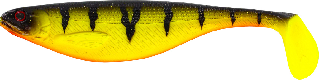 westin shadteez 19cm är en jigg för gäddfiske. med sin rullande gång och stora paddel har den fångat många stora gäddor. yellow perch