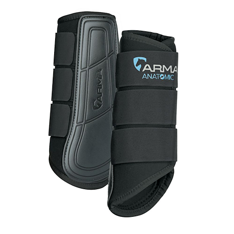 ARMA Neoprene Benskydd - svart, brun, vit