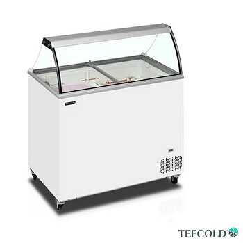 IC301SC+SO  Skopglassfrys 7x5 liter, plana skjutlock