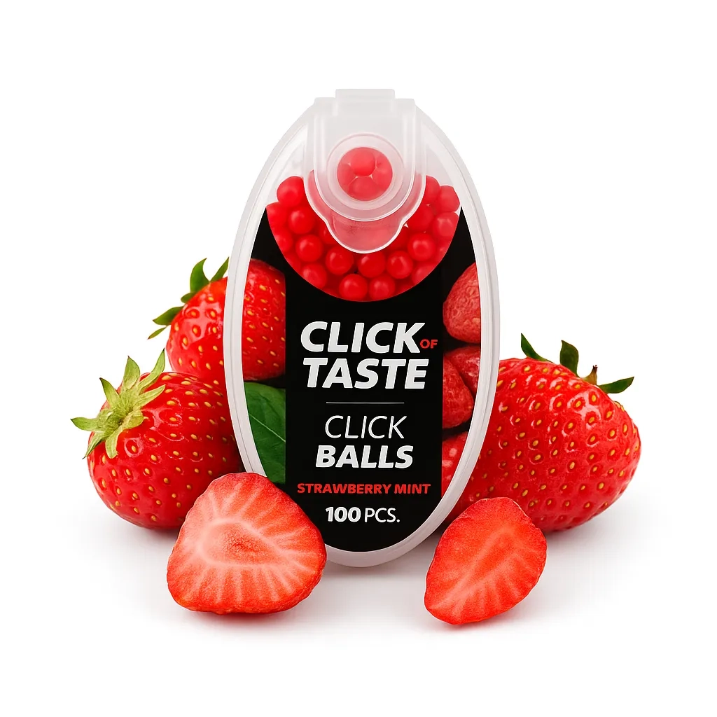 Klick Bollar - Click of Taste - Jordgubb Ice