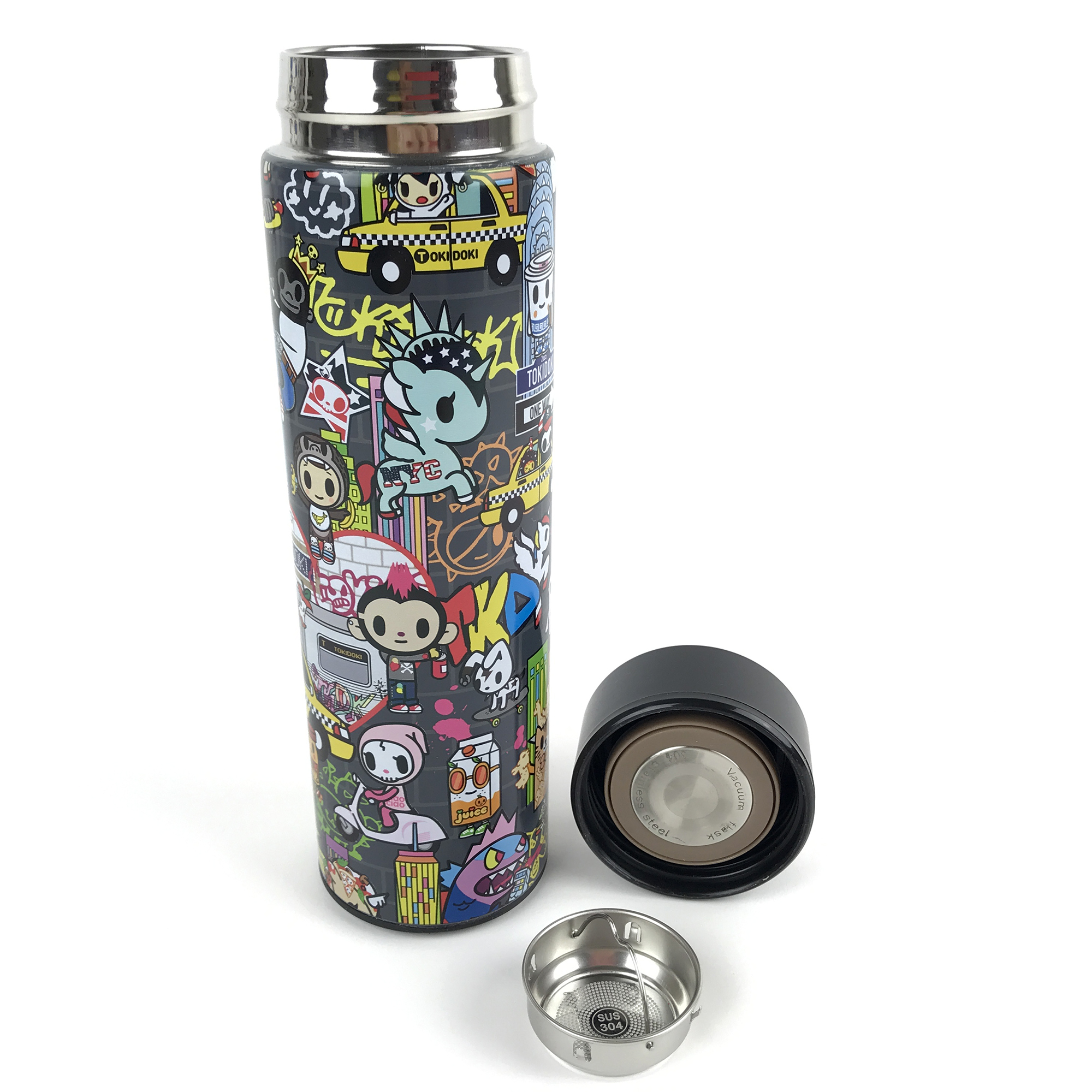 Tokidoki Termos i Rostfritt Stål Flaska 500 ml - NYC Collection - 5
