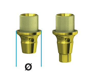 DESS AURUM Base ⌀4,3 GH2,5mm non-engaging for Neodent®