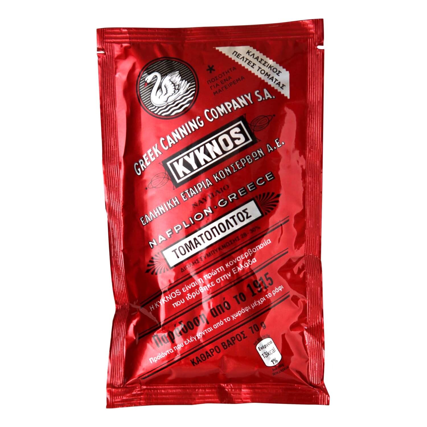 Kyknos,Tomato paste Double concentrated (28-30%), 70g