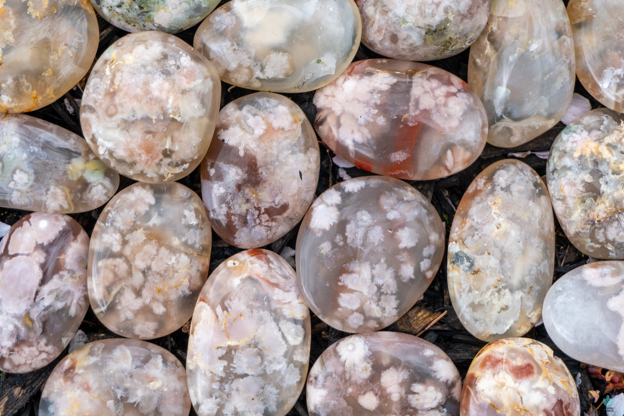 Pebbles "No Worry Stone" - Sakura Agat / Blomsteragat  - 3