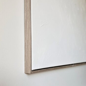 VIBRANT WHITE helt vit tavla med struktur