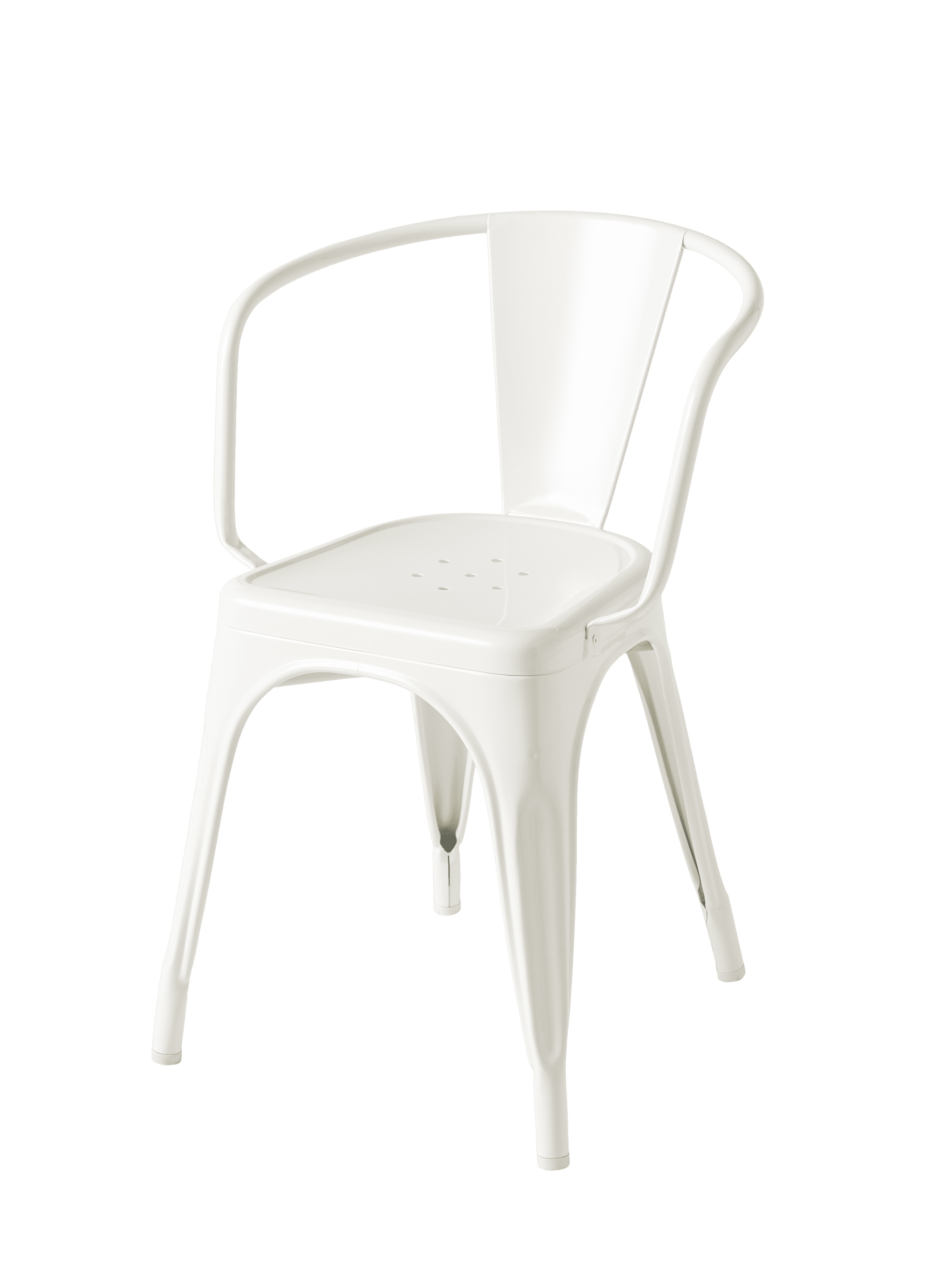 Tolix A56 karmstol , lackad metall - 2