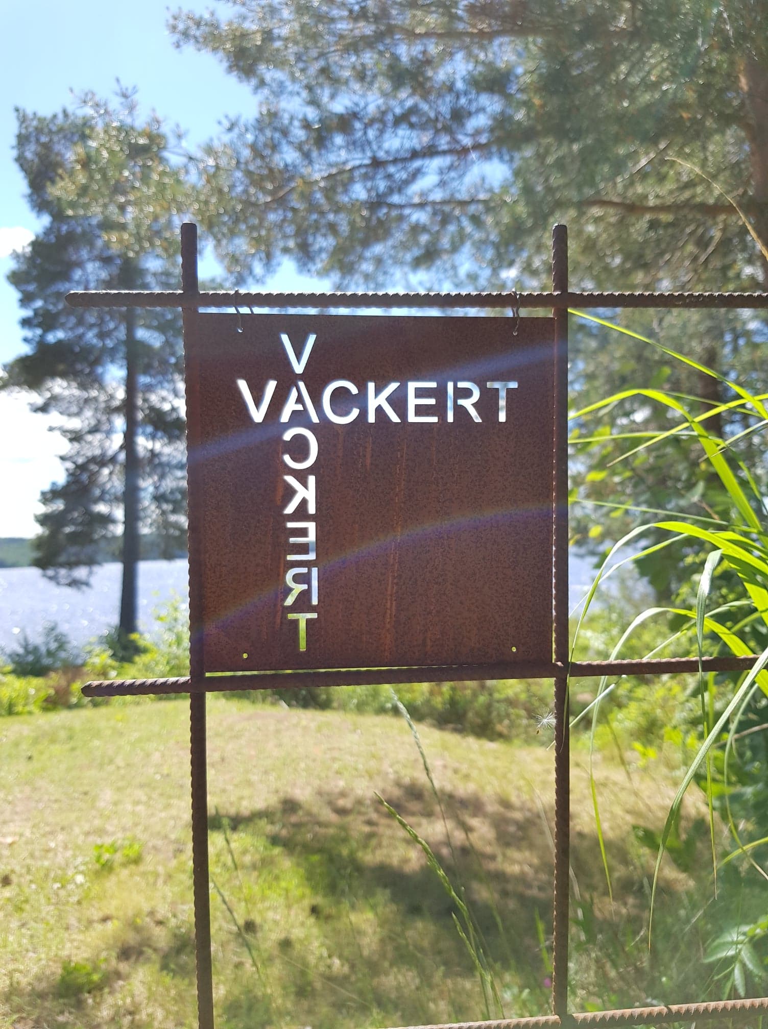 Trädgårdsskylt - Vackert - 3