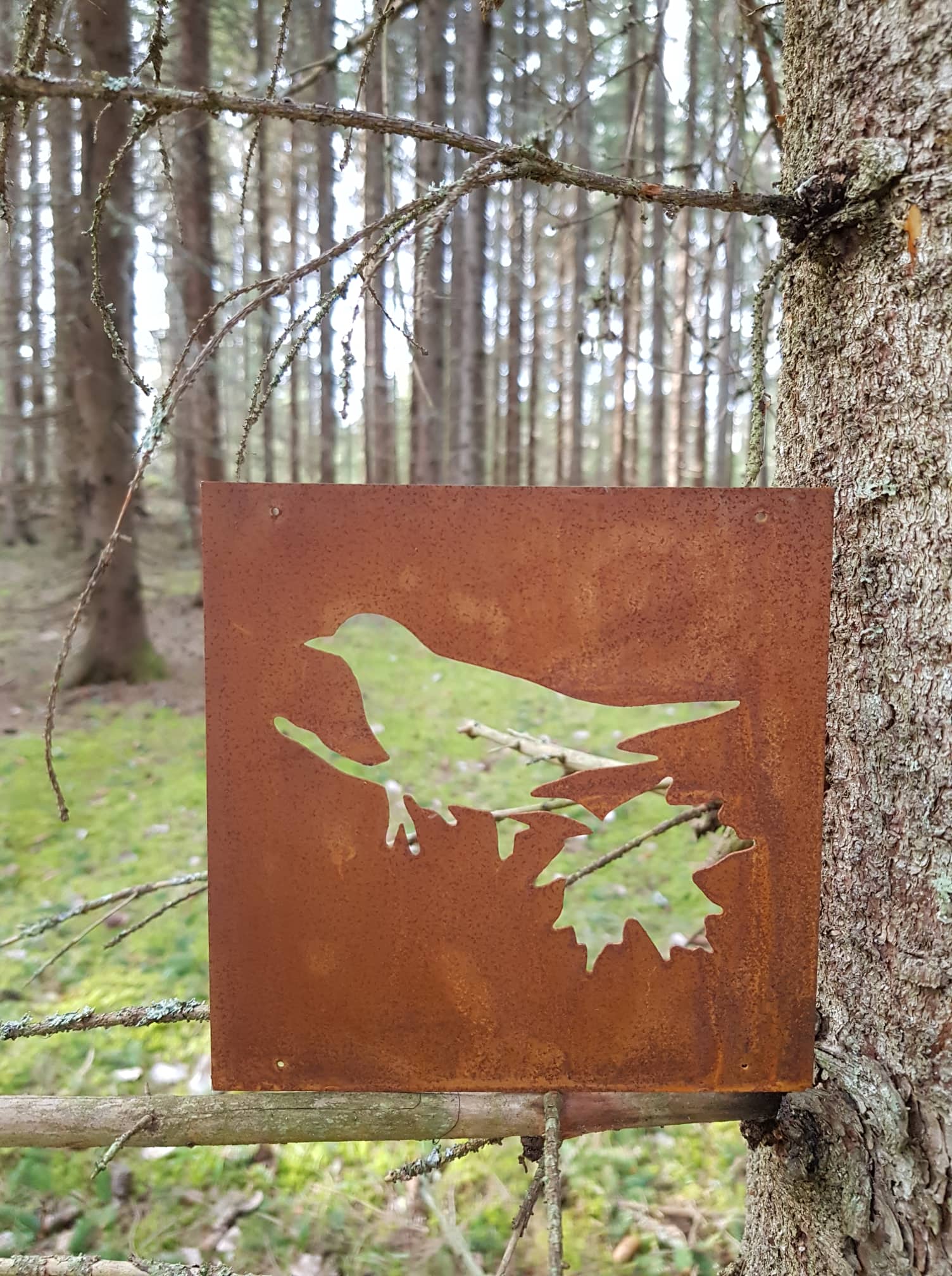 Trädgårdsskylt - Fågel - 2