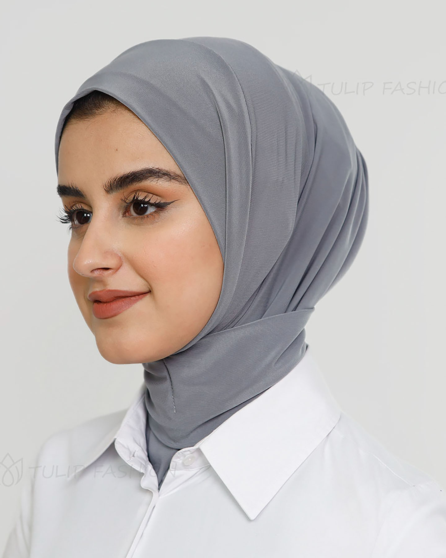 Al Amira Instant Hijab - Medium Gray