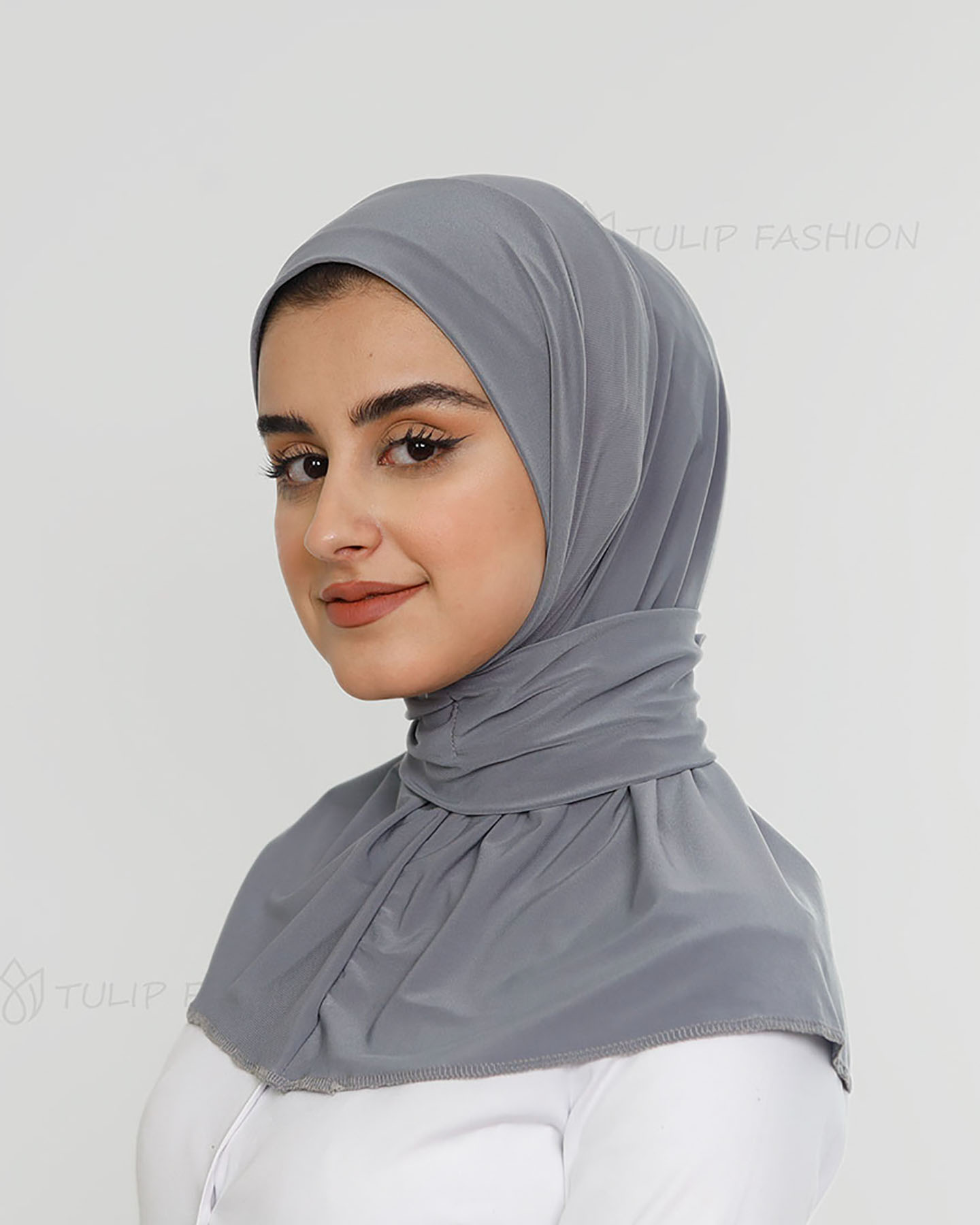 Al Amira Instant Hijab - Medium Gray - 2