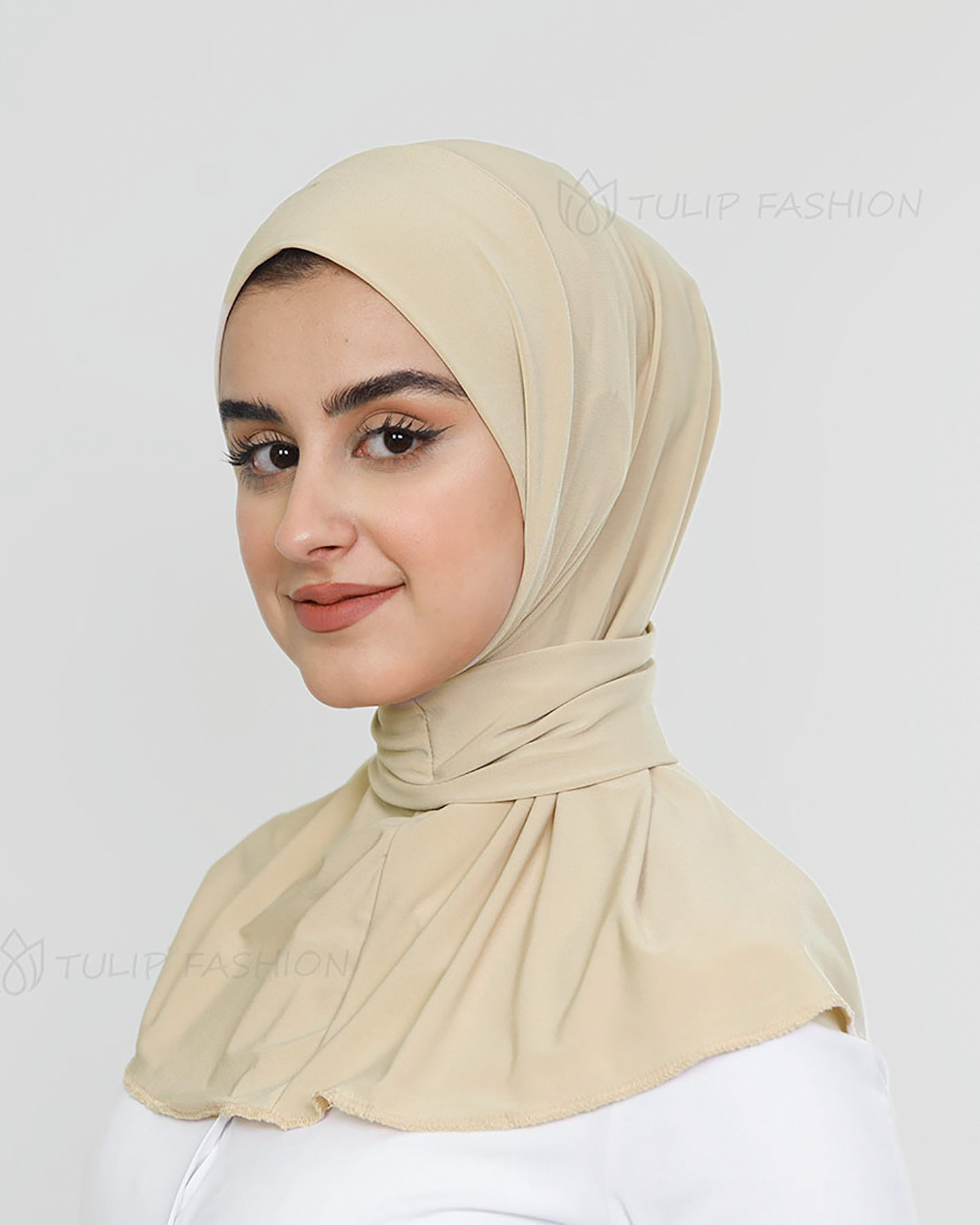 Al Amira Instant Hijab - Light Beige - 2