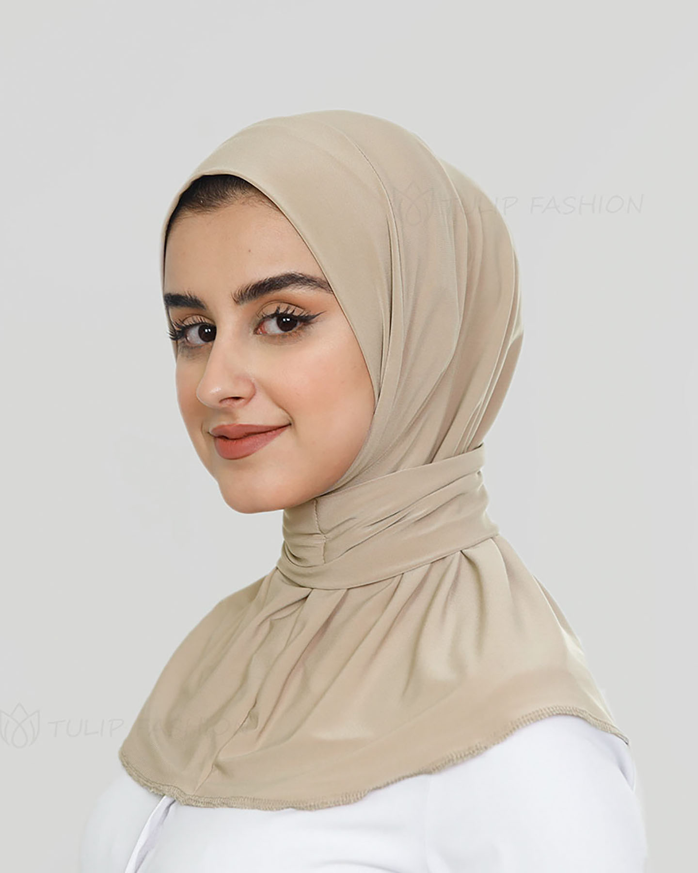 Al Amira Instant Hijab - Beige - 2