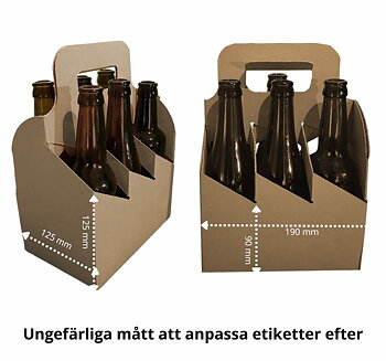 Six Pack Bottle Carrier brown, 200 pcs