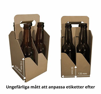 Four Pack Bottle Carrier brown, 200 pcs