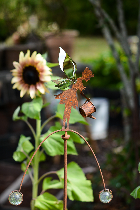 Fairy - Wind Chime - Wind Vanes - 125 cm - Rust/Blue - 2
