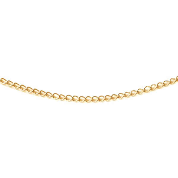 Gullhúðað snúningskeðja úr stáli, 30–65 cm