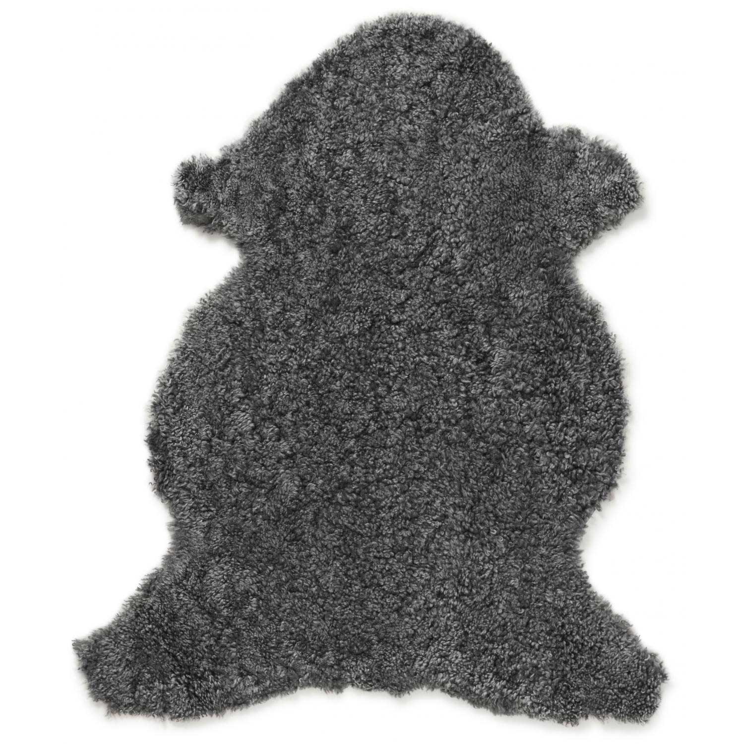 Curly Lockigt Fårskinn Mellangrå - 6