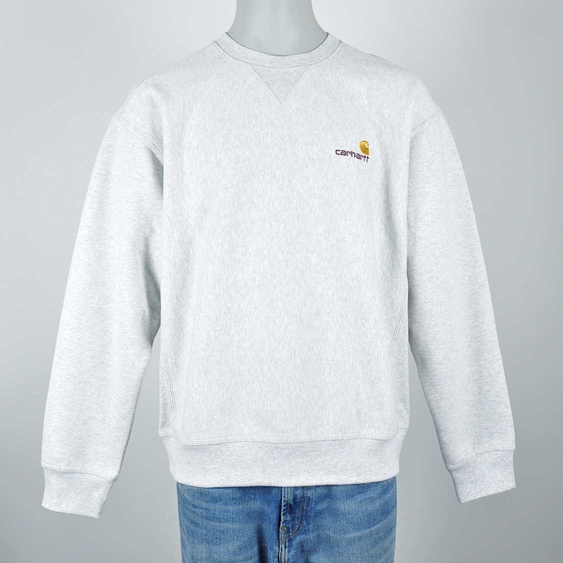 Carhartt WIP - American Script Sweatshirt Ash Heather