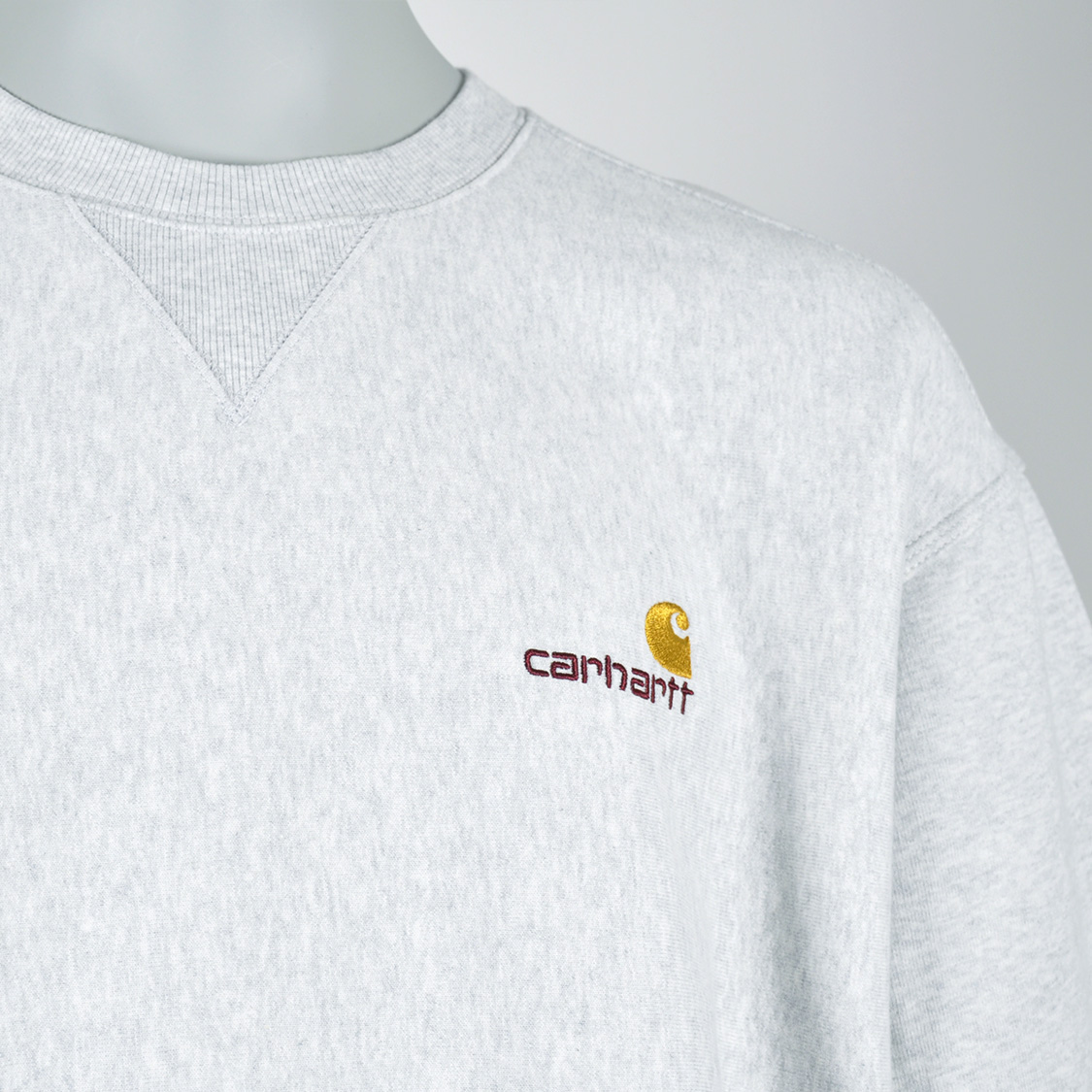 Carhartt WIP - American Script Sweatshirt Ash Heather - 2