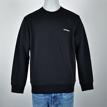 Carhartt WIP - Script Embroidery Sweatshirt Black/White
