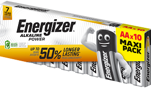 POWER alkaliska AA 10-pack