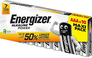 POWER alkaliska AAA 10-pack 