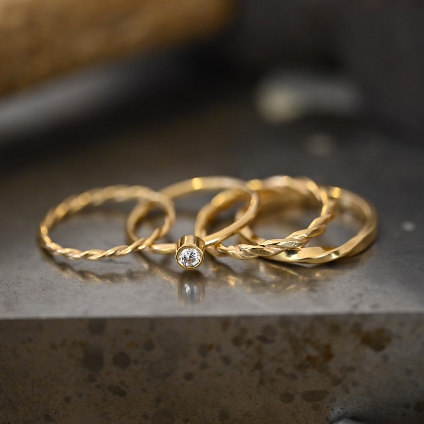 Ring Embla handgjord guld 18 karat  - 3