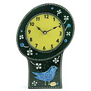 シルヴィア・レウショヴィウス  緑の鳥の時計   Clock  (28cm) 1950年代