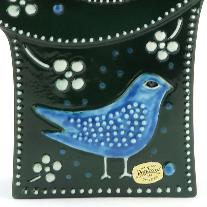 シルヴィア・レウショヴィウス  緑の鳥の時計   Clock  (28cm) 1950年代