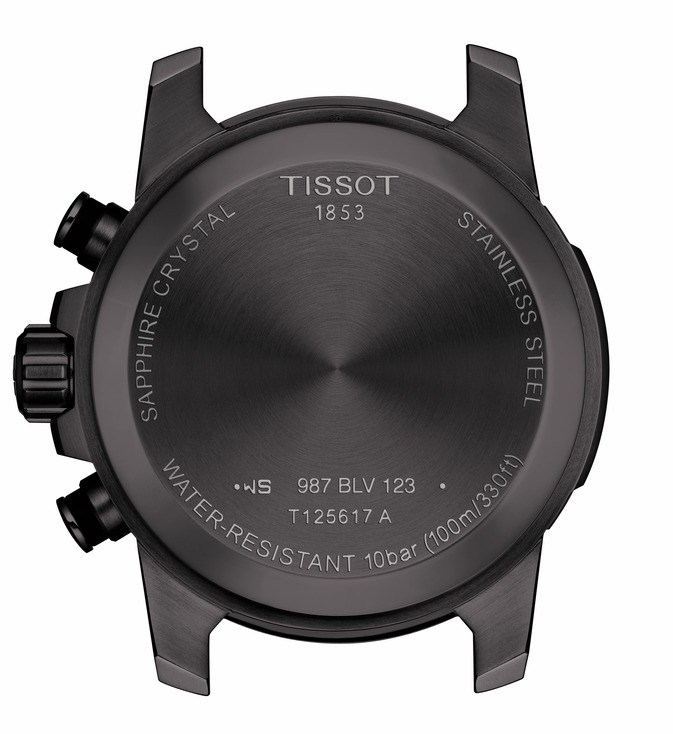 Tissot T125.617.33.051.00 Tissot T-sport Supersport Chronograph 45 svart bakboett