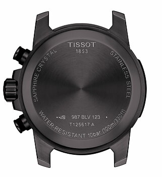 Tissot T125.617.33.051.00 Tissot T-sport Supersport Chronograph 45 svart bakboett