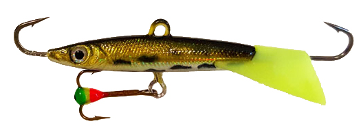 Isimu är en Balanspirk fungerar till all typ av rovfisk, såsom abborre, gädda och gös. Simmar förföriskt vid minska ryck.