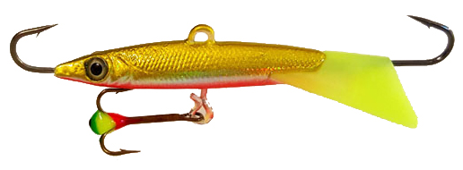 Isimu är en Balanspirk fungerar till all typ av rovfisk, såsom abborre, gädda och gös. Simmar förföriskt vid minska ryck.