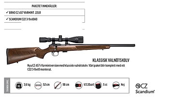Paket Brno CZ 457 Varmint 22Lr