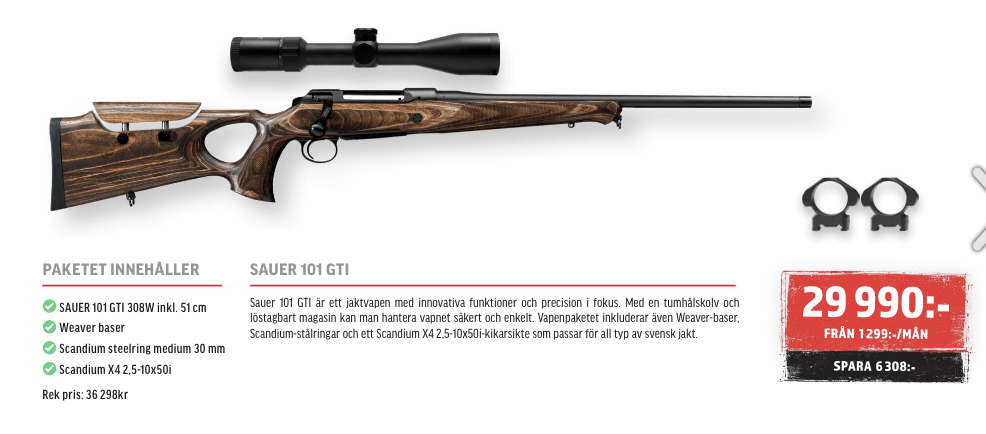Paket Sauer 101 GTI 