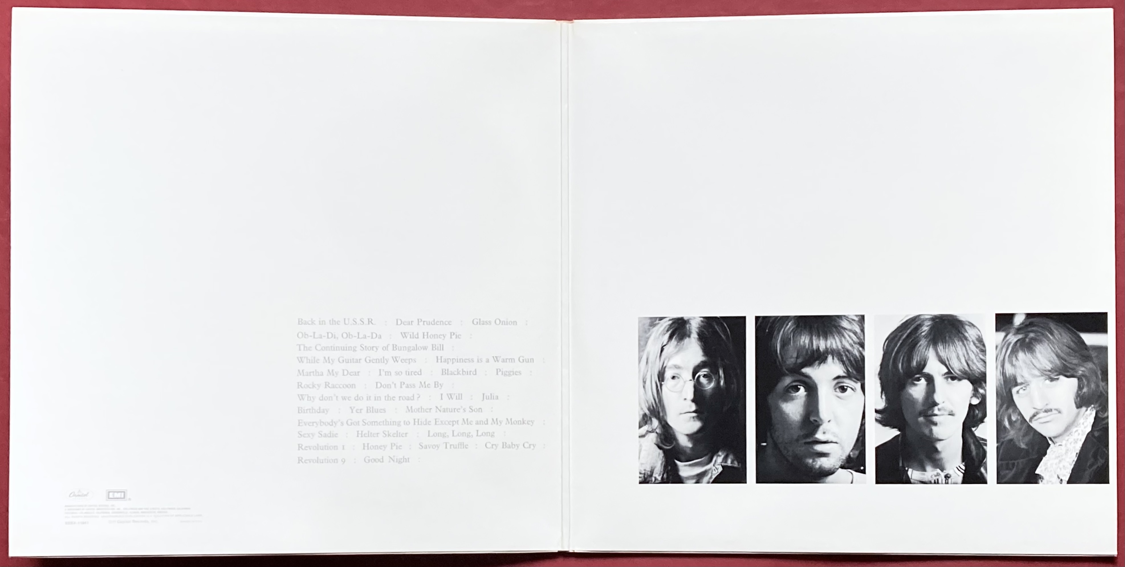 BEATLES - "Vita dubbeln" US WHITE vinyl 2LP 1978 - 2