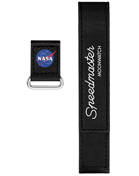 Omega 2-delars svart Speedmaster Moonwatch VELCRO® band, Nasa