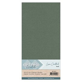 Card Deco Linen - 4K - Basil 10-p