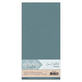 Card Deco Linen - 4K - Sea Blue 10-p