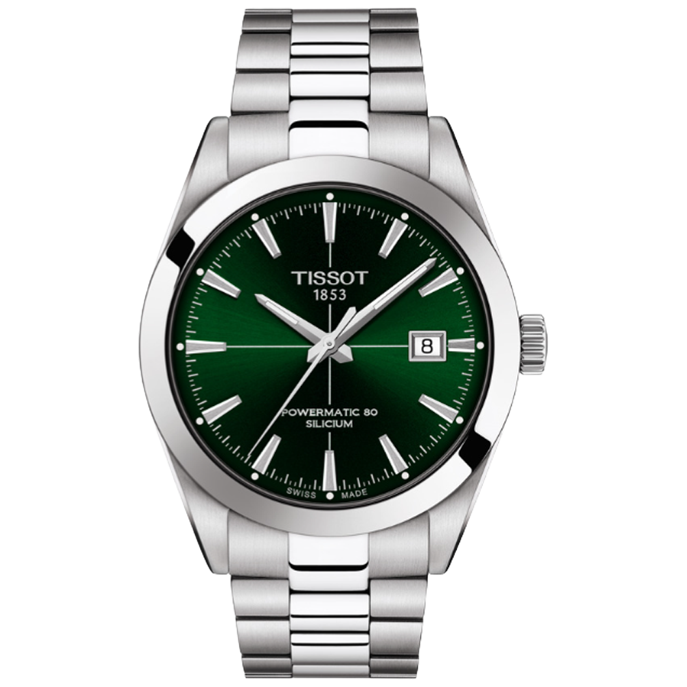 Tissot T127.407.11.091.01 Tissot Gentleman Powematic 80 Silicium 40 grön