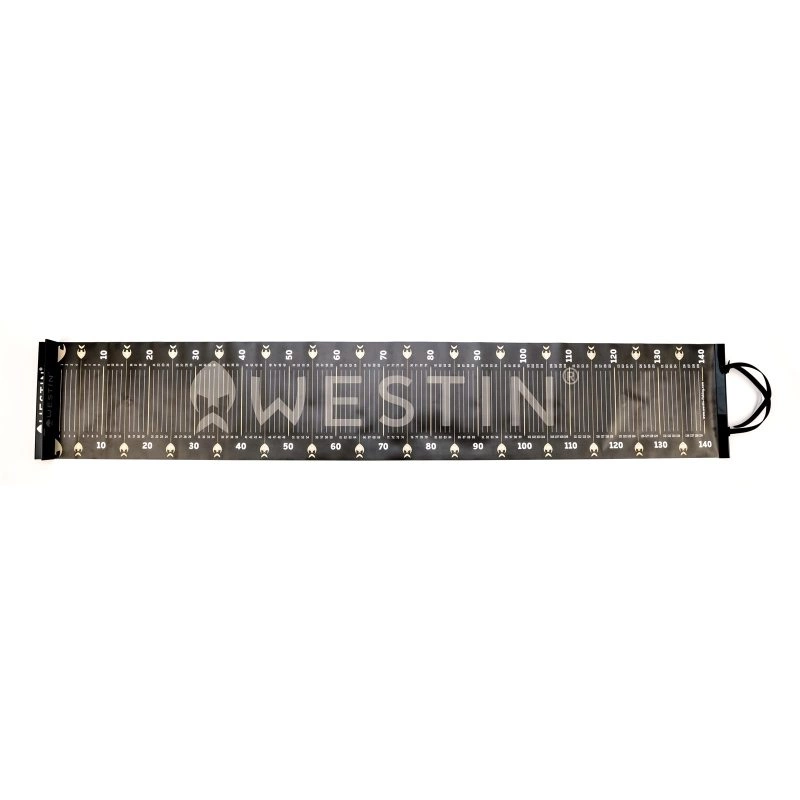 Mätbräda från Westin. Rullbar för smidig transport. Stark och tålig PVC-matta med stopp i akryl. 140cm
