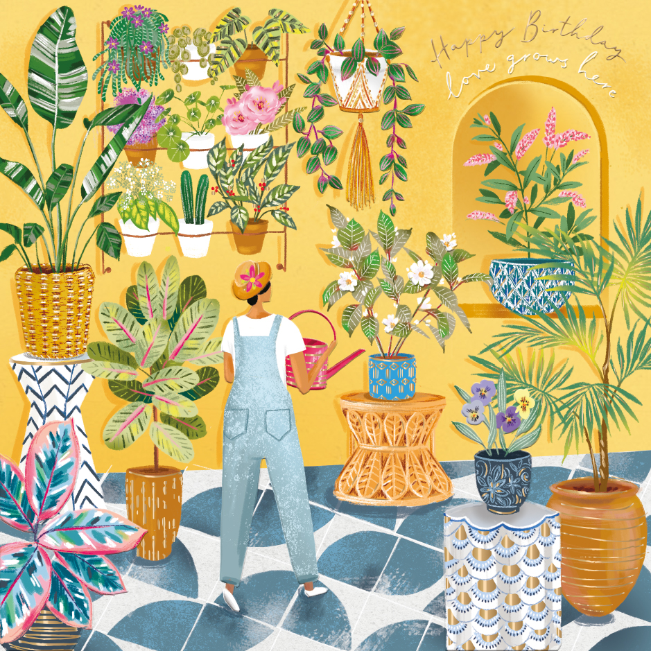 Gardening, Greeting Card