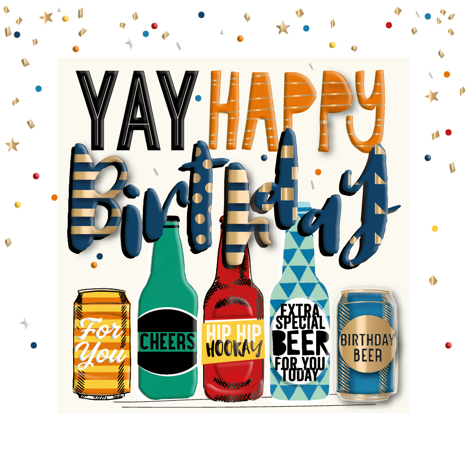 Yay Happy Birthday, Greeting Card